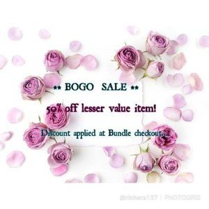 🌹 BOGO SALE 🌹 50% Off lesser item! BUNDLE!